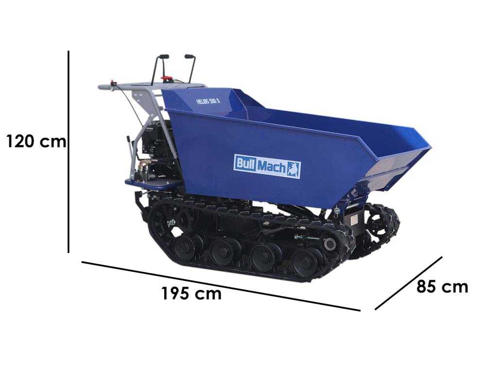 Rupsdumper laadvermogen 500 kg BullMach Helios 500 D, detail 1