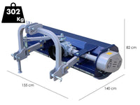 BullMach Maia 155 S klepelmaaier 155 cm, handmatig verschuifbaar, detail 1