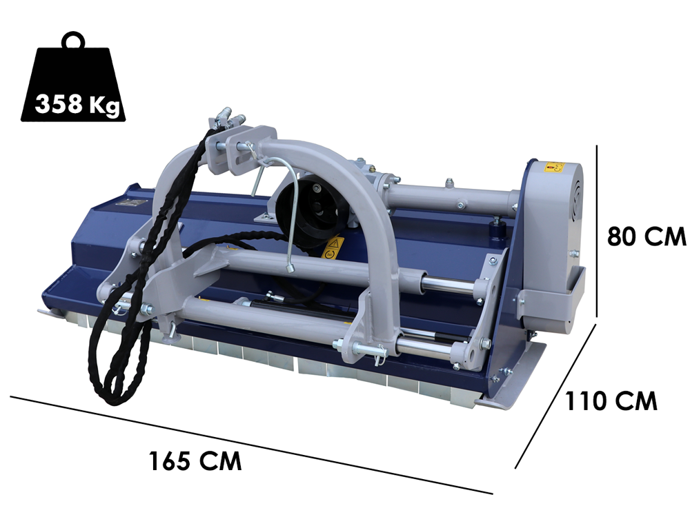 BullMach REA 145 SH klepelmaaier 145 cm, hydraulisch verschuifbaar, detail 1