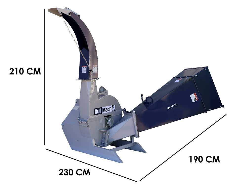 BullMach ZEUS 150 aftakas hakselaar, takken tot 150 mm, detail 1