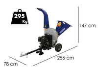 BullMach ZEUS 180 BSE benzine hakselaar, takken tot 95 mm, elektrische start, getrokken uitvoering, detail 1