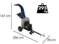 BullMach ZEUS 180 LE benzine hakselaar, takken tot 95 mm, elektrische start, getrokken uitvoering, detail 1