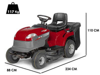 Castelgarden XDC 140 gazontractor met opvangbak 84 cm, versnellingsbak, detail 1