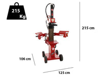 Ceccato Olindo BULL SPL13R4H benzine houtklover, 13 ton, verticaal, detail 1