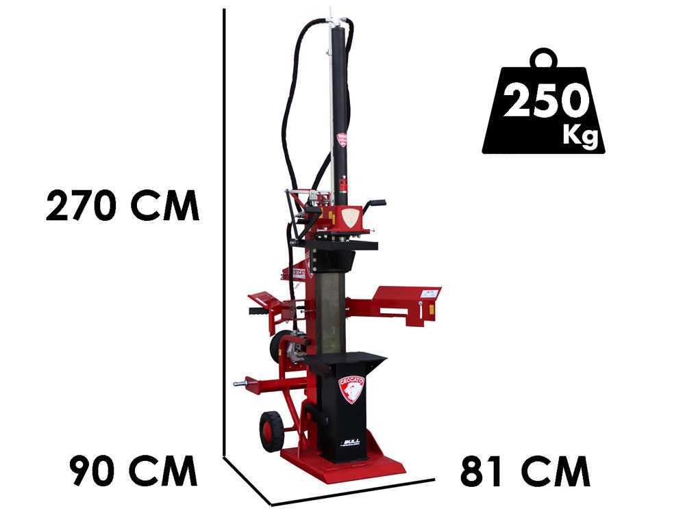 Ceccato Olindo BULL SPLT13.11 13 aftakas houtklover, 13 ton, verticaal, slag 1100 mm, detail 1