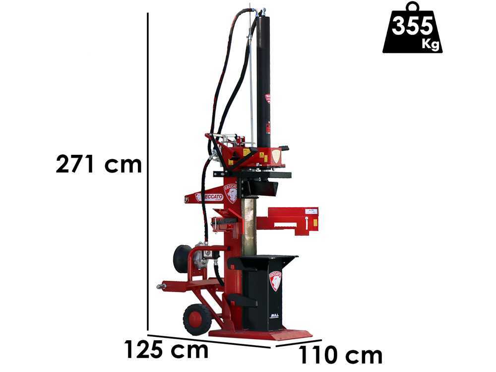 Ceccato Olindo BULL SPLT16 16 aftakas houtklover, 16 ton, verticaal, slag 1100 mm, detail 1