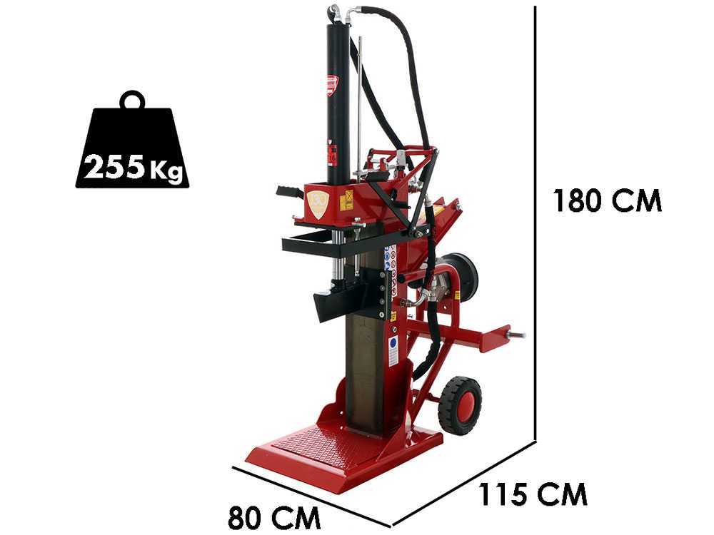 Ceccato Olindo BULL SPLT16TC-650 16 aftakas houtklover, 16 ton, verticaal, slag 650 mm, detail 1