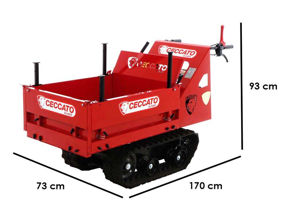 Rupsdumper laadvermogen 350 kg Ceccato Olindo CINGOLONE, detail 1