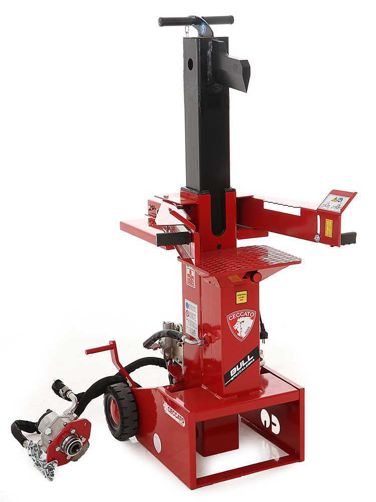 Ceccato Olindo BULL SPLET12 KOMBI elektrische houtklover, 12 ton, verticaal, detail 1