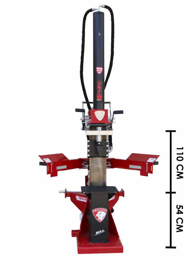 Ceccato Olindo Bull SPLT25 aftakas houtklover, 25 ton, verticaal, detail 1