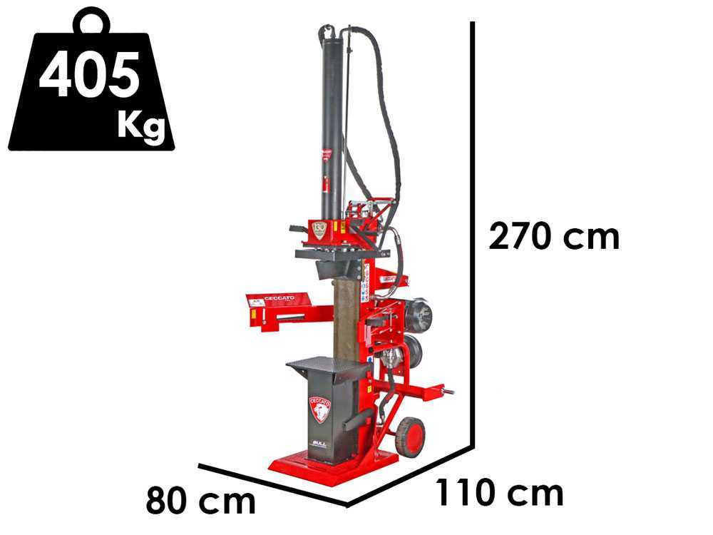 Ceccato Olindo SPLET20 elektrische houtklover, 20 ton, verticaal, detail 1