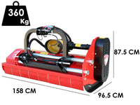 Ceccato Olindo Trincione 380 klepelmaaier 140 cm, hydraulisch verschuifbaar, detail 1