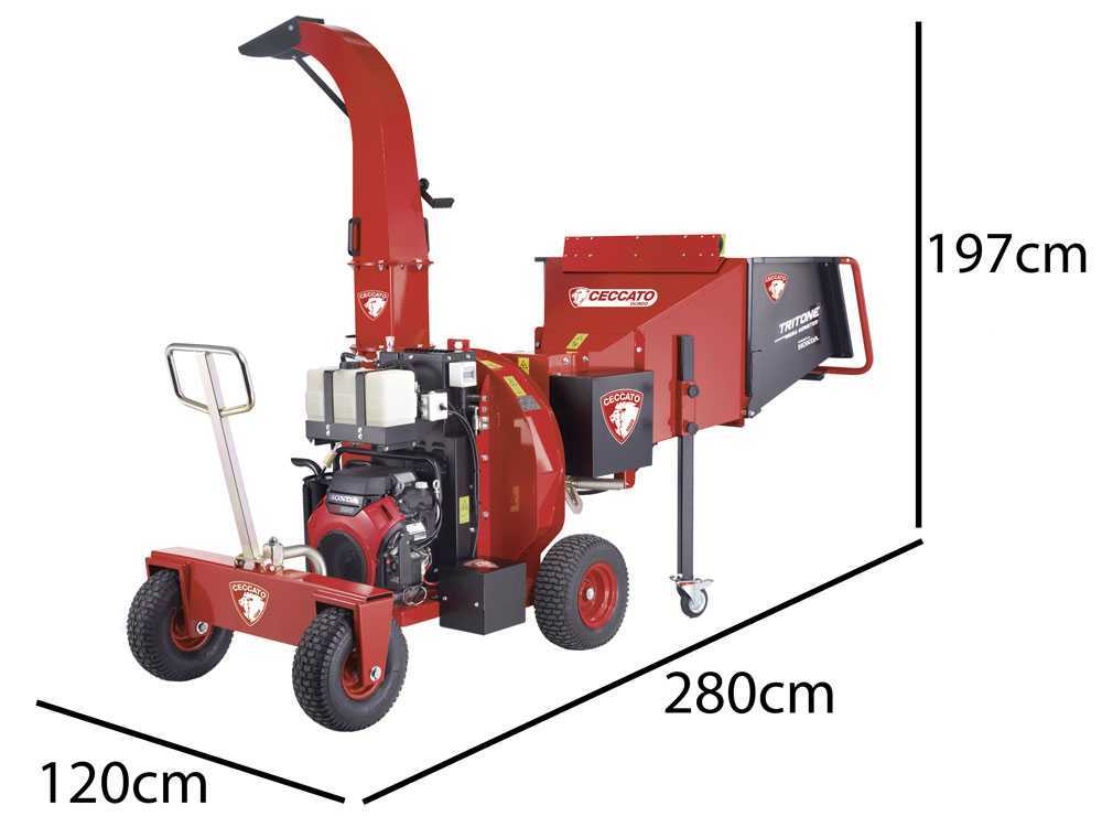Ceccato Olindo Triton Mega Monster benzine hakselaar, takken tot 150 mm, detail 1