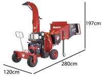 Ceccato Olindo Triton Mega Monster benzine hakselaar, takken tot 150 mm, detail 1