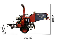 Ceccato Olindo Triton Mega Monster benzine hakselaar, takken tot 150 mm, op wielen, detail 1