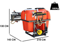 Dal Degan MANDA EXTRA 400 L onkruidspuit, 400 liter, spuitboom 10 m, pomp YP70, detail 1