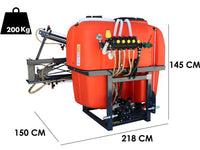 Dal Degan MANDA EXTRA 600L onkruidspuit, 600 liter, spuitboom 12 m, pomp BP 125K, detail 1