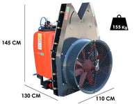 Dal Degan SATURN 200L verticale nevelspuit, 200 liter, pomp APS 51, detail 1