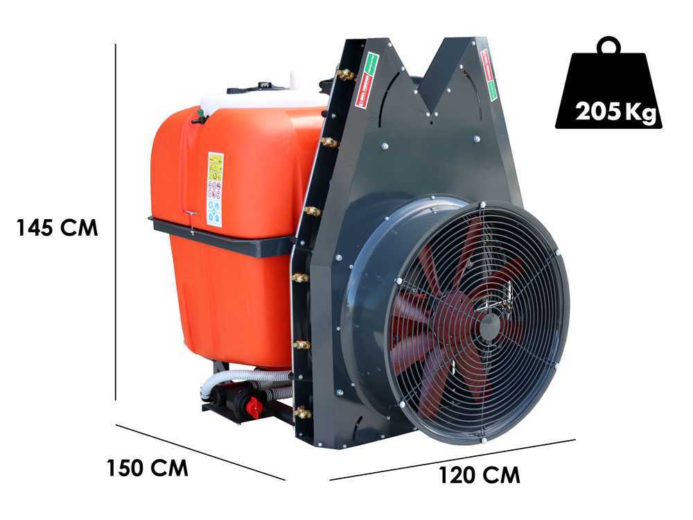 Dal Degan SATURN EXTRA 400L verticale nevelspuit, 400 liter, pomp APS 71, detail 1
