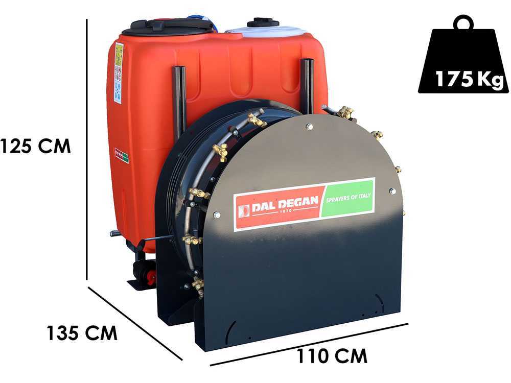 Dal Degan VOLKAN 300L nevelspuit, 300 liter, pomp APS 51, detail 1