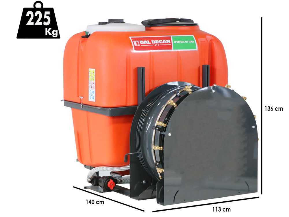 Dal Degan VOLKAN EXTRA 600L nevelspuit, 600 liter, pomp APS 71, detail 1