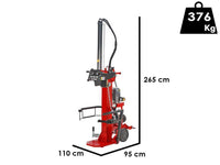Docma SF180 380 + elektrische houtklover, 18 ton, verticaal, detail 1