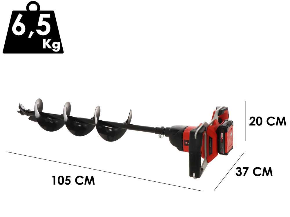 Accu grondboor Einhell GP-EA 18/150 BL, 18 V 2,5 Ah, detail 1