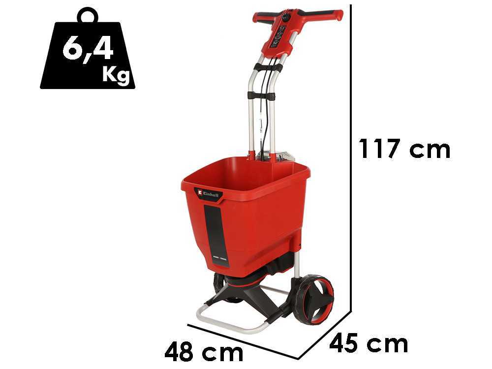 Accu strooier Einhell GE-SR 18/22 Li, zonder accu, 22 liter, detail 1