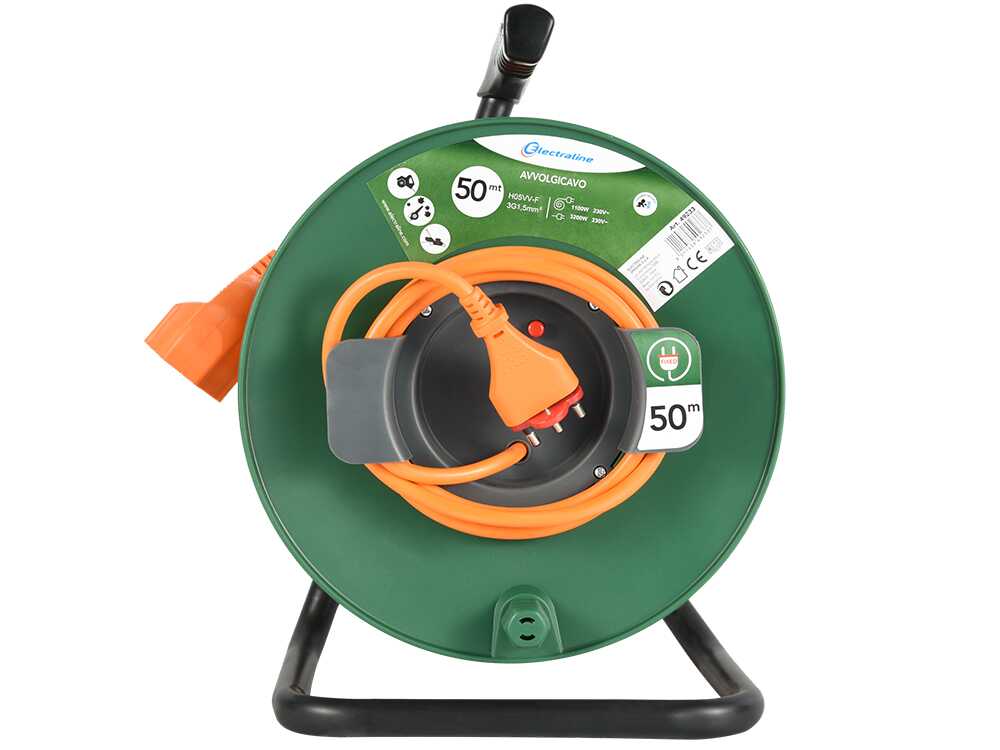 AgriEuro Premium Electraline kabelhaspel 50 m, 3 x 1,5 mm², detail 1