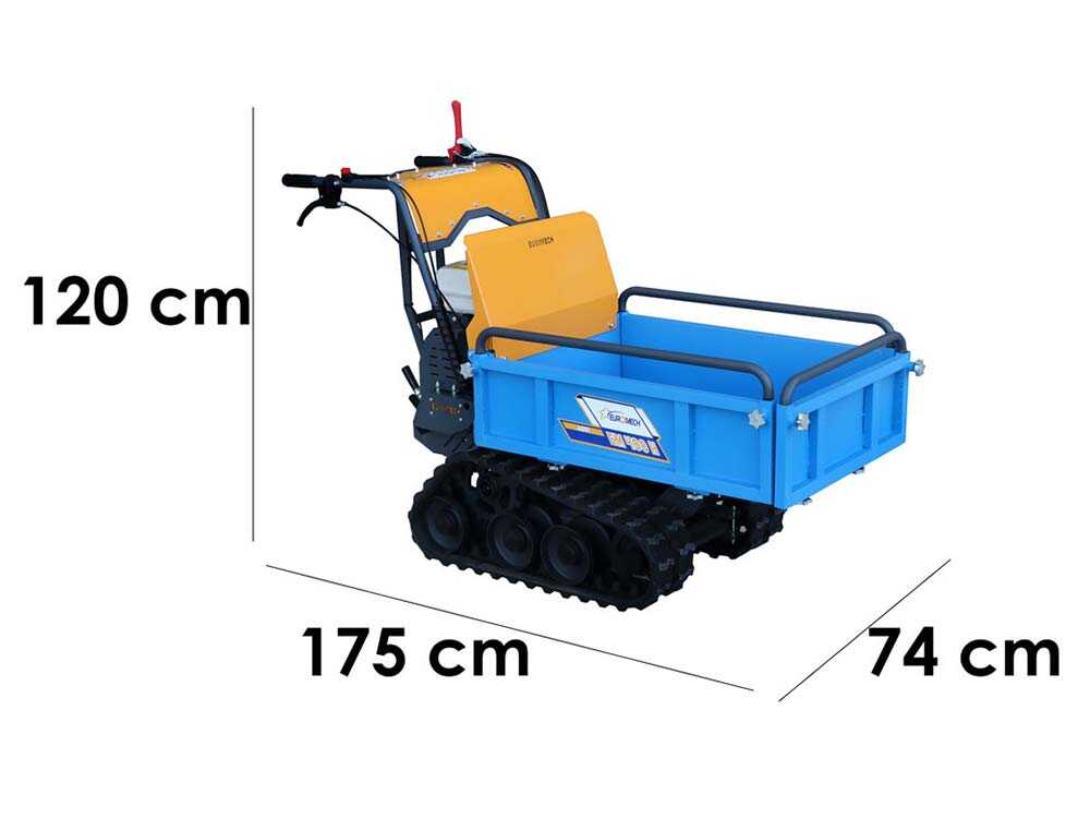 Rupsdumper laadvermogen 400 kg EuroMech EM400H-Agri, detail 1