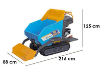 Rupsdumper laadvermogen 500 kg EuroMech EM500H-Dump & Shovel, hydraulisch kiepen, detail 1