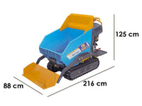 Rupsdumper laadvermogen 500 kg EuroMech EM500L-Dump & Shovel, hydraulisch kiepen, detail 1
