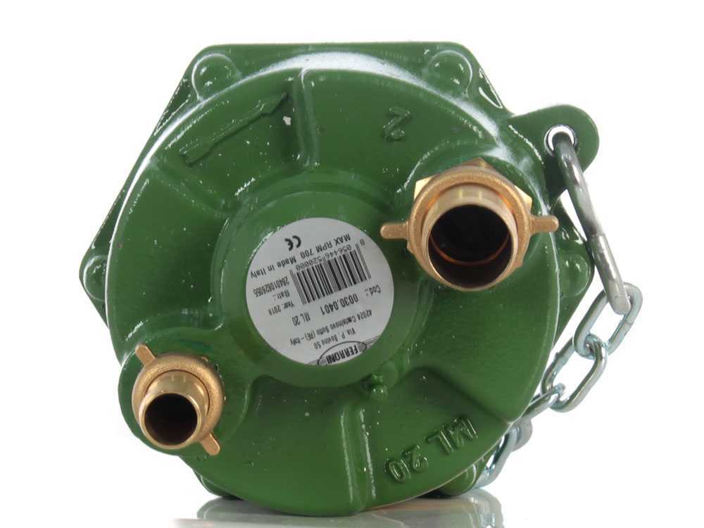 Ferroni ML 20 aftakaspomp, aansluiting 30-19 mm, detail 1