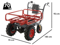 Accu motorkruiwagen laadvermogen 300 kg GeoTech CAR 300T-T PLUS, 40 V 6 Ah, detail 1