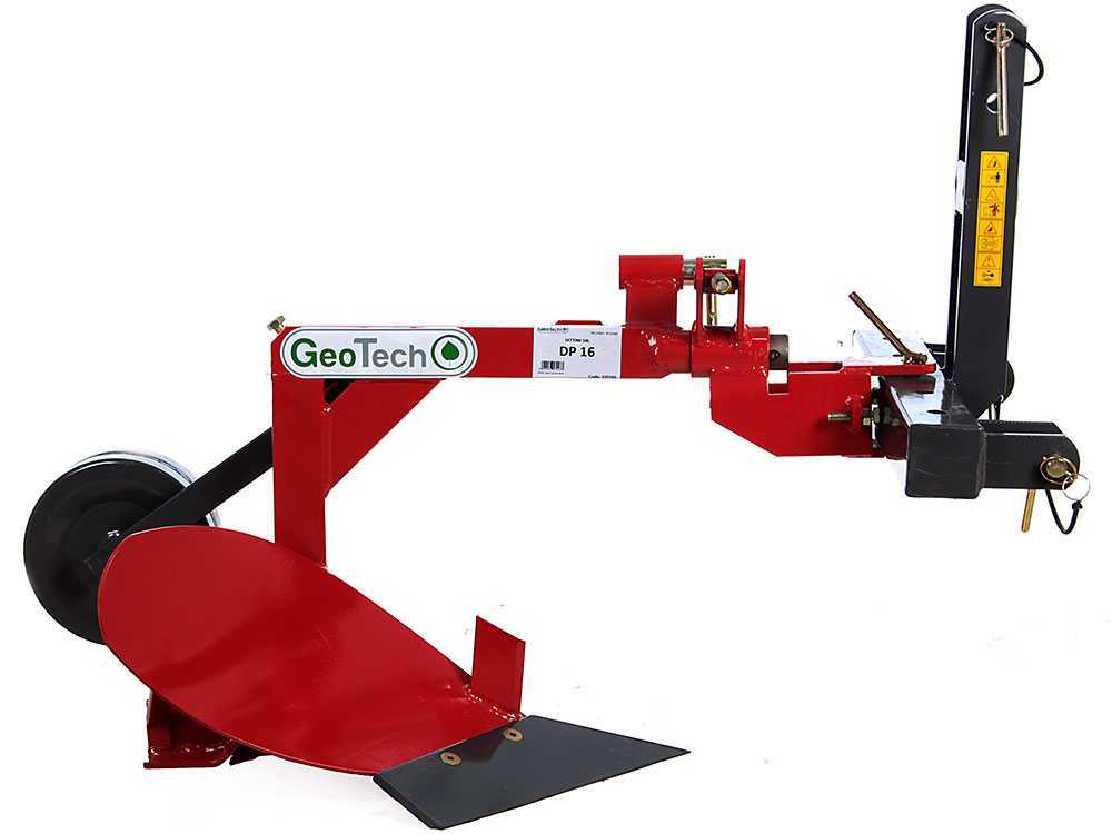 GeoTech DP16 1-scharige ploeg, detail 1
