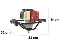 Benzine grondboor GeoTech EA520 EVO, zonder boor, detail 1