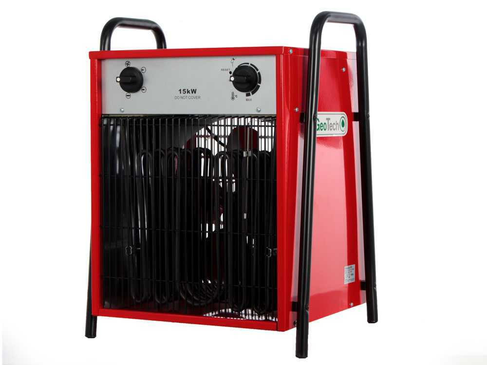 GeoTech EH 1500 T elektrische heteluchtkanon 15 kW, 400 V, detail 1