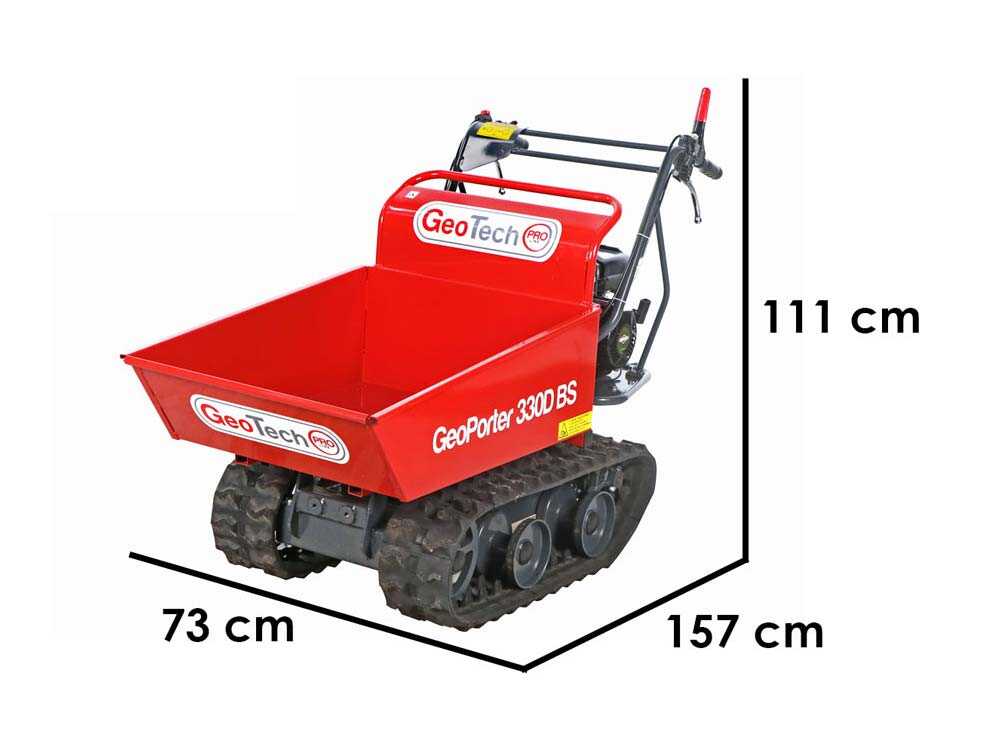 Rupsdumper laadvermogen 300 kg GeoTech Pro GeoPorter 330D BS, detail 1