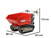 Rupsdumper laadvermogen 600 kg GeoTech Pro GeoPorter 630D Hydro, hydraulisch kiepen, detail 1