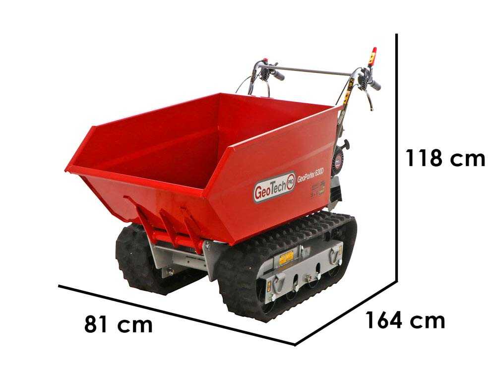 Rupsdumper laadvermogen 600 kg GeoTech Pro GeoPorter 630D, detail 1