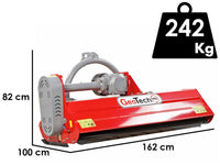 GeoTech Pro KFM 150M klepelmaaier 145 cm, handmatig verschuifbaar, detail 1