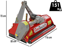 GeoTech Pro LFM105 klepelmaaier 103 cm, detail 1