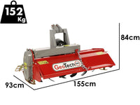 GeoTech Pro LRT 135 grondfrees 130 cm, handmatig verschuifbaar, detail 1