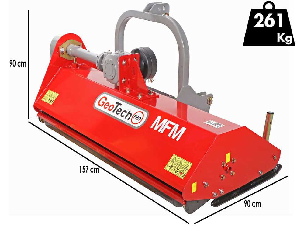 GeoTech Pro MFM-145 klepelmaaier 142 cm, detail 1