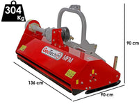 GeoTech Pro MFM125-H klepelmaaier 122 cm, hydraulisch verschuifbaar, detail 1
