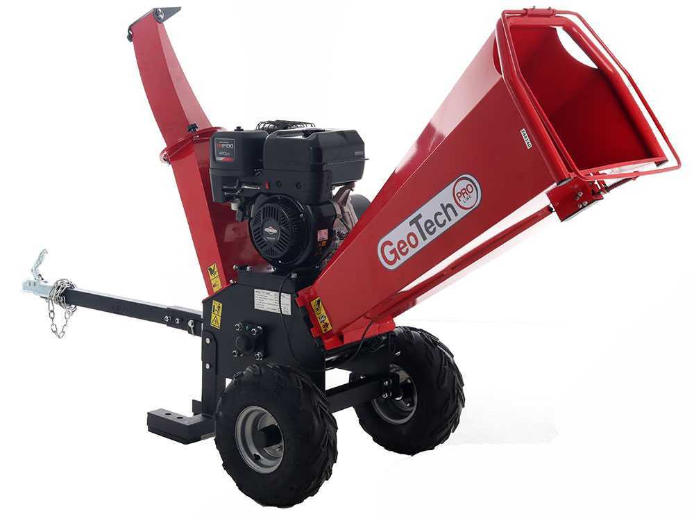 GeoTech Pro PCS 150BS benzine hakselaar, takken tot 90 mm, detail 1