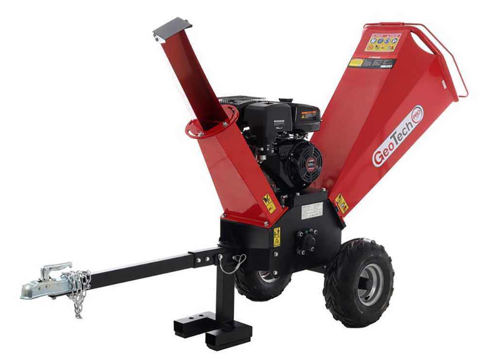 GeoTech Pro PCS 150L benzine hakselaar, takken tot 90 mm, detail 1