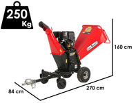 GeoTech Pro PCS 160 BSE PRO benzine hakselaar, takken tot 100 mm, detail 1
