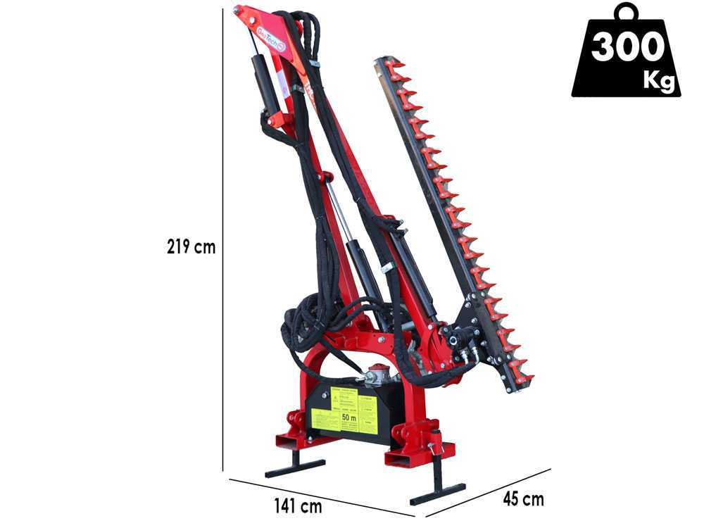 GeoTech Pro THC 160 heggenschaararm voor de trekker, detail 1