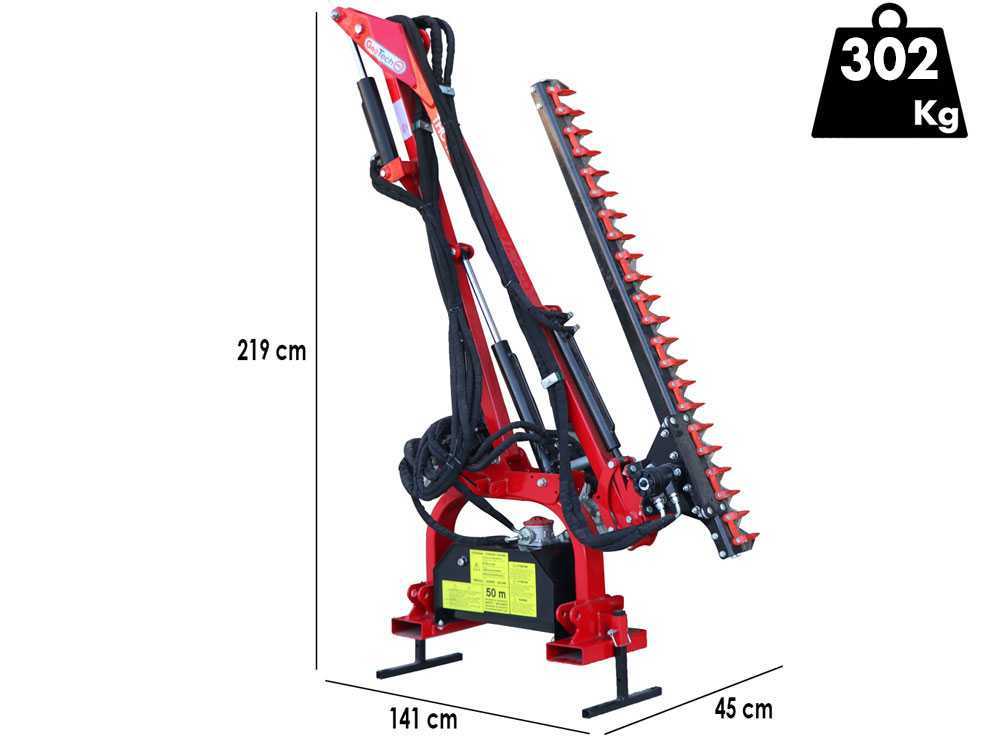 GeoTech Pro THC 175 heggenschaararm voor de trekker, detail 1